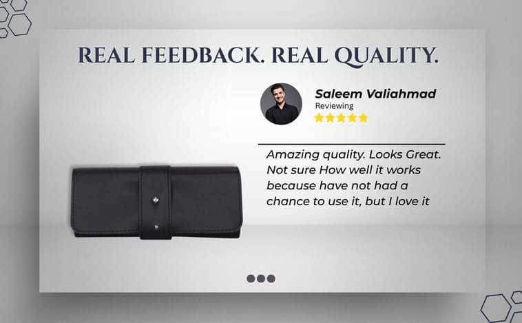 Folk Creations Watch Accessories Black 4-Slots Watch Roll-Up Travel Case 4-slot-watch-roll-up-travel-case-black free shipping india-cash on delivery