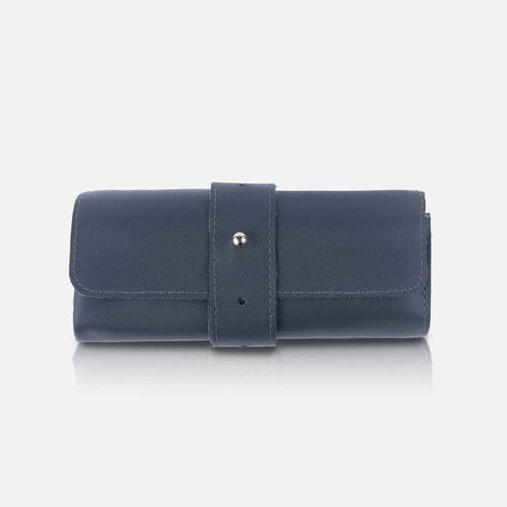 Folk Creations Watch Accessories Grey 4-Slots Watch Roll-Up Travel Case 4-slot-watch-roll-up-travel-case-grey free shipping india-cash on delivery