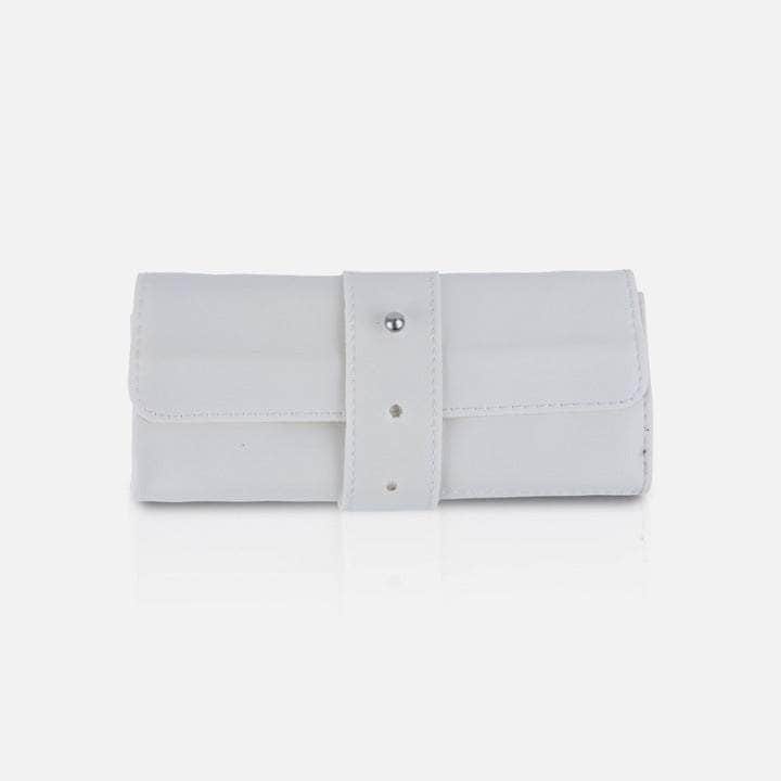 Folk Creations Watch Accessories White 4-Slots Watch Roll-Up Travel Case 4-slot-watch-roll-up-travel-case-white free shipping india-cash on delivery