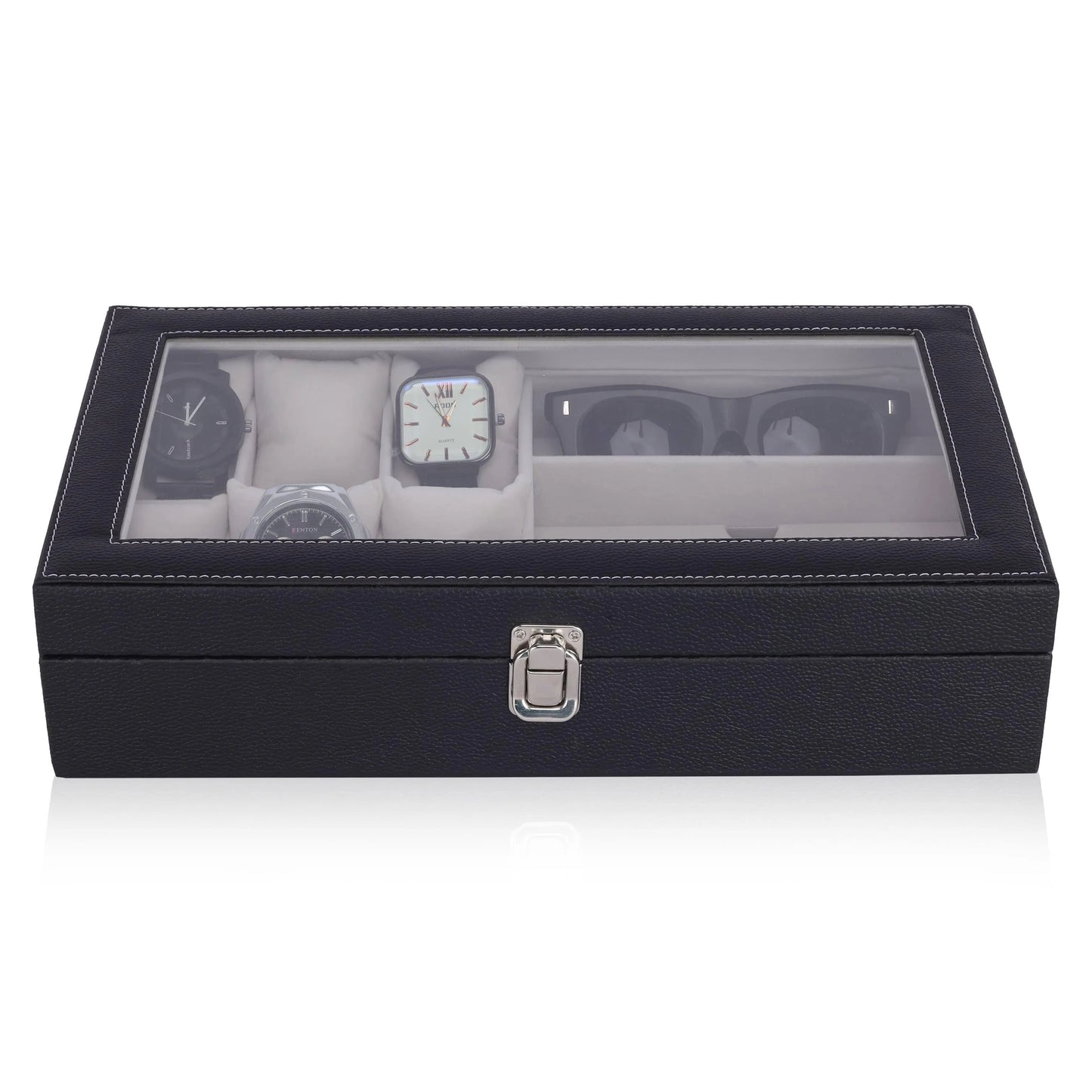 Folk Creations Watch Accessories 6-Watches & 3-Sunglasses Box: Organize in Style! 6&3-watch-sunglass-organizer free shipping india-cash on delivery