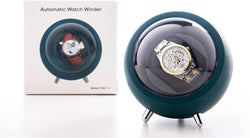 Folk Creations Single Watch Winder for Automatic Watches - Creative Space Capsule Tabletop Decoration
