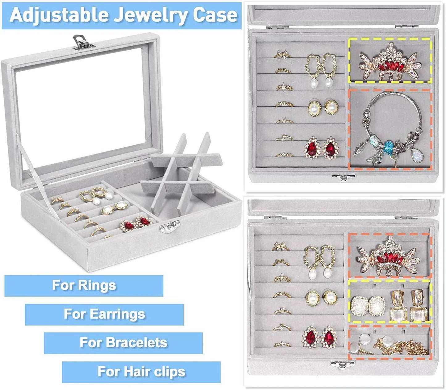 Folk Creations Jewellery Organiser Display Storage Box ring-storage-box free shipping india-cash on delivery