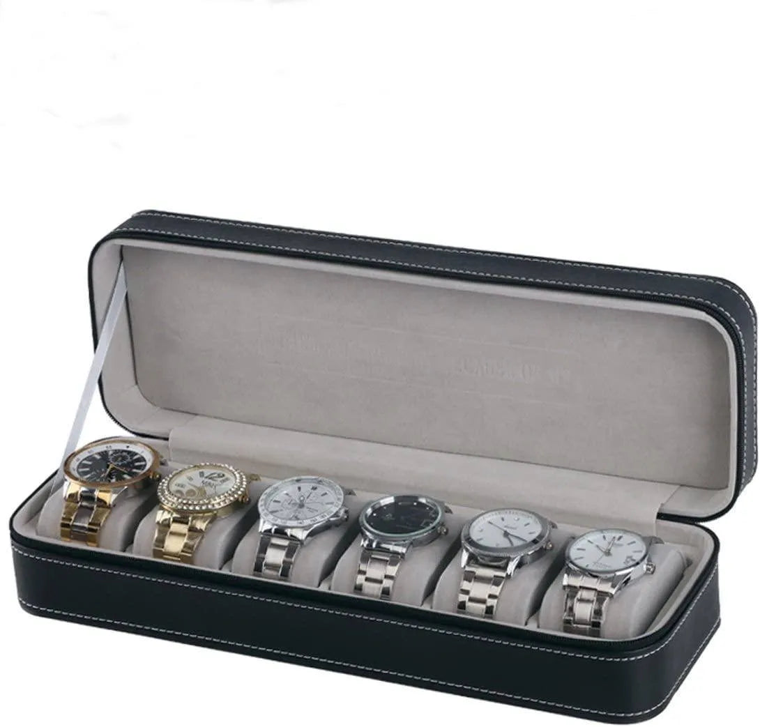 Folk Creations Watch Accessories Stylish Watch Organizer Box | Zipper Case free shipping india-cash on delivery
