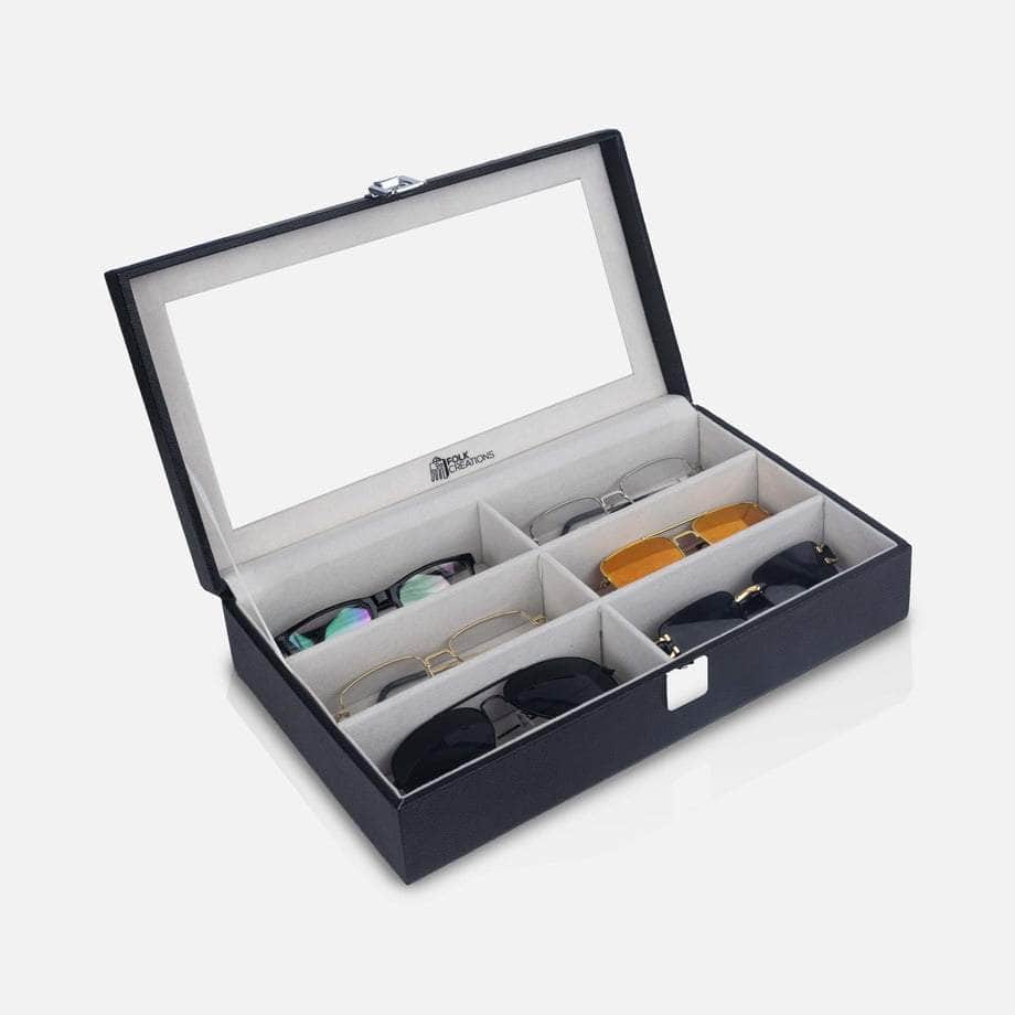 Folk Creations Sunglasses Organizer 6 Slots Sunglasses Organizer Box sunglass-box-acr-6slots free shipping india-cash on delivery