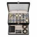12 Slots Watch Storage Box with Additional Drawer for Storage