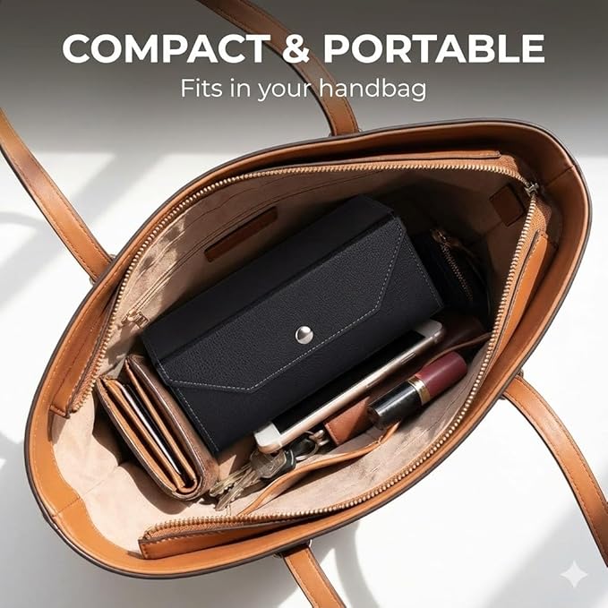 Sunglass Organizer Case with Mirror