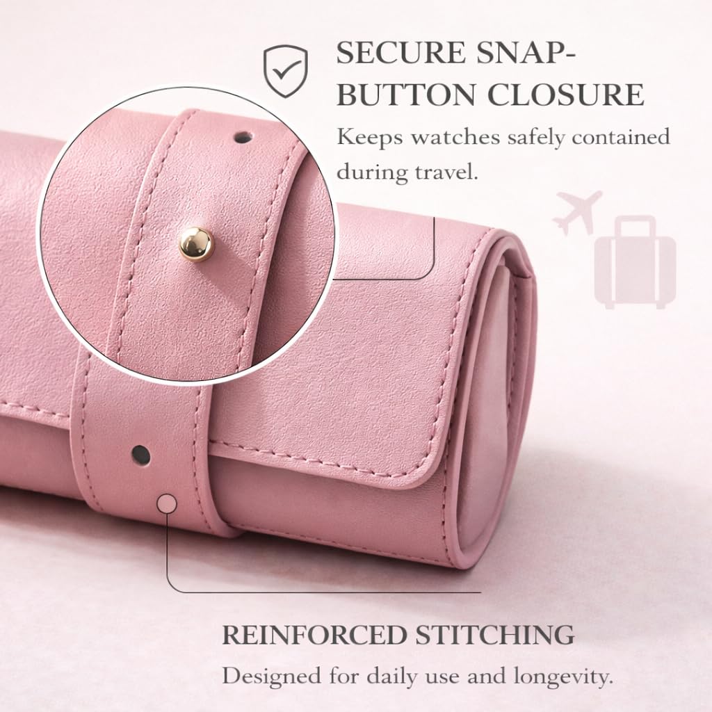 4-Slots Travel Watch Roll-Up