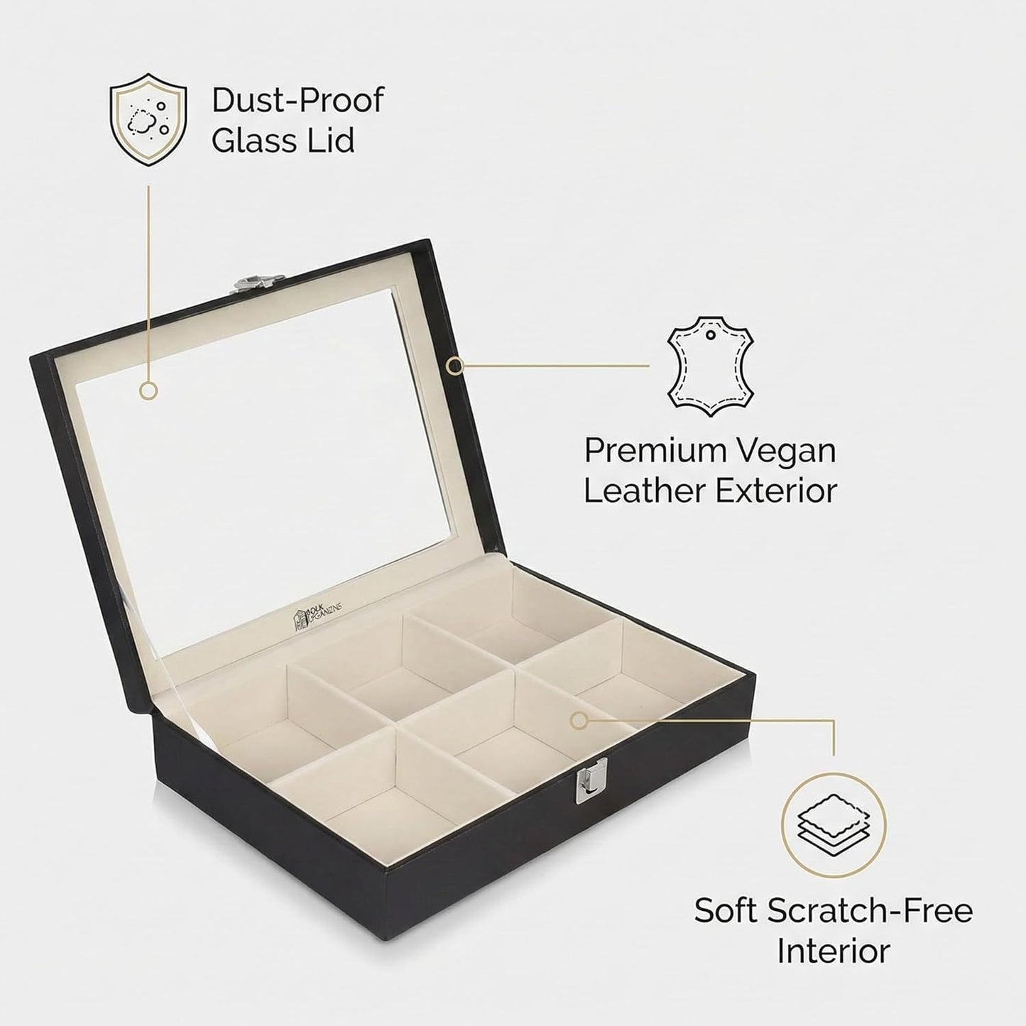 Limited Edition 6-Slot Belt Organizer Box