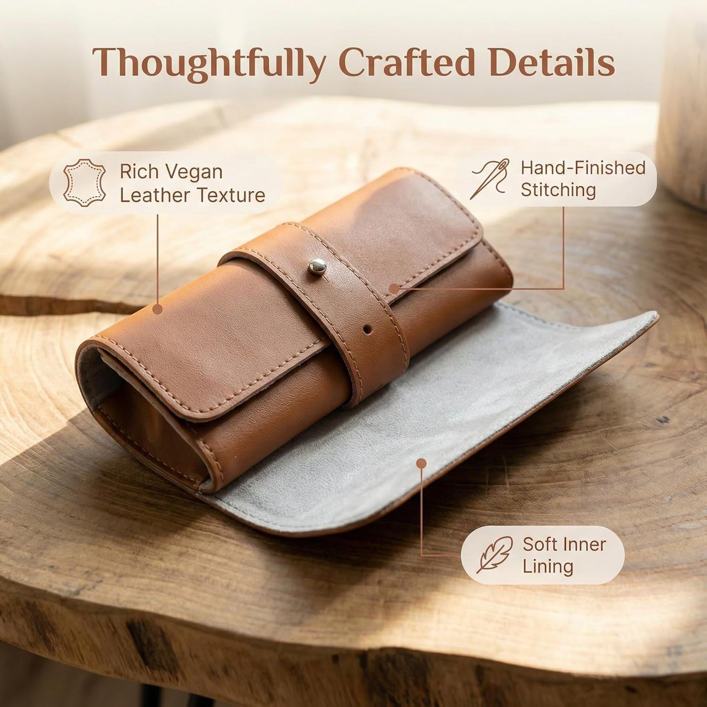 4-Slots Travel Watch Roll-Up