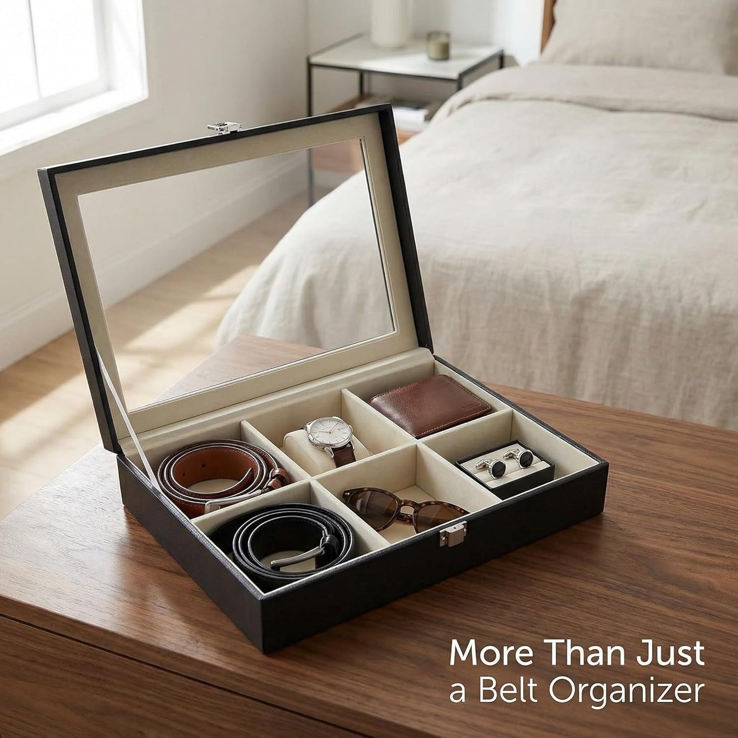Limited Edition 6-Slot Belt Organizer Box