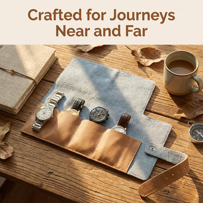 4-Slots Travel Watch Roll-Up