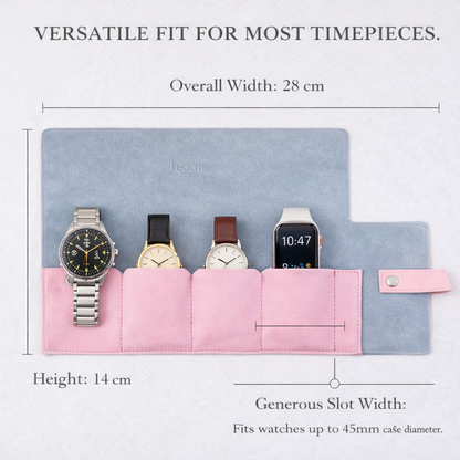 4-Slots Travel Watch Roll-Up