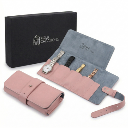 4-Slots Travel Watch Roll