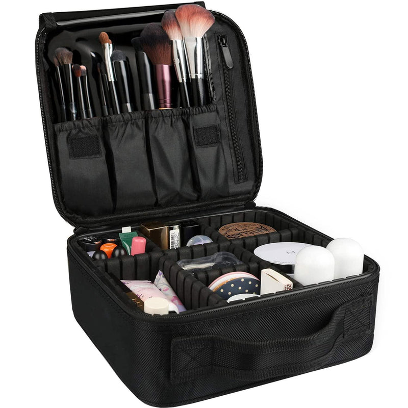 Folk Creations makeup bag Travel Makeup Organizer Bag makeup-organizer-black