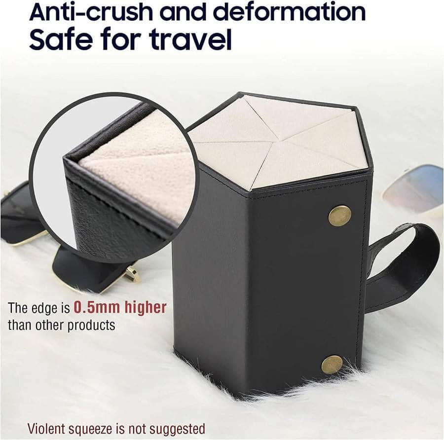 Folk Creations Sunglasses Organizer Luxury Sunglass Case with Mirror free shipping india-cash on delivery