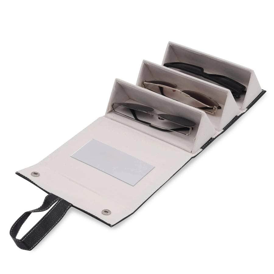 Folk Creations Sunglasses Organizer Luxury Sunglass Case with Mirror free shipping india-cash on delivery